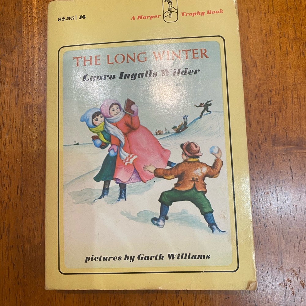 The Long Winter by Laura Ingalls Wilder - Illustrated Paperback, Yellow Cover